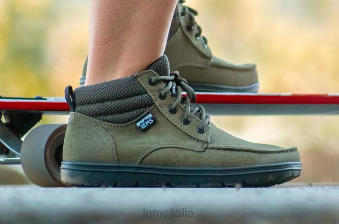 scarpe Lems stivale boulder mid vegano verde militare donne 8VZD126