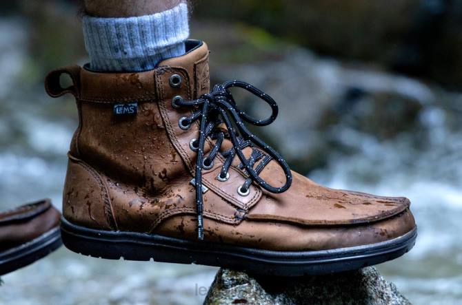 scarpe Lems stivale boulder impermeabile terra d'ombra stagionata uomini 8VZD47