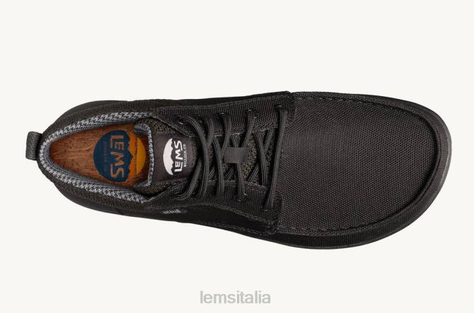scarpe Lems stivale boulder mid vegano nero corvino uomini 8VZD64