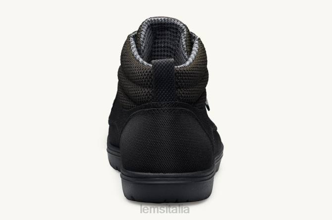 scarpe Lems stivale boulder mid vegano nero corvino uomini 8VZD64